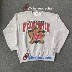 Maryland Terrapins Sweatshirt University Of Maryland Fear The Turtle Shirt Tee